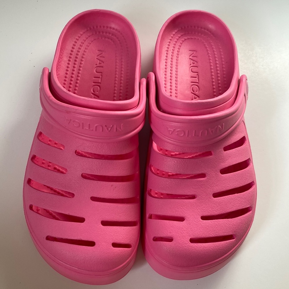 Nautica River Edge Crocs Clog Slides - image 1